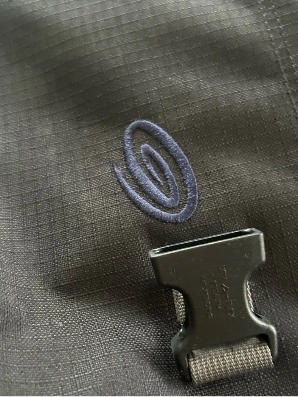 Timbuk2 Black Messenger Bag with Teal Trim